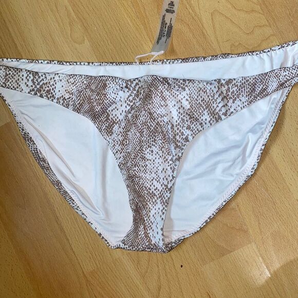 NWT Radio Fiji Bali Swim Snake Print Bikini Bottoms Women size Large - Picture 2 of 6